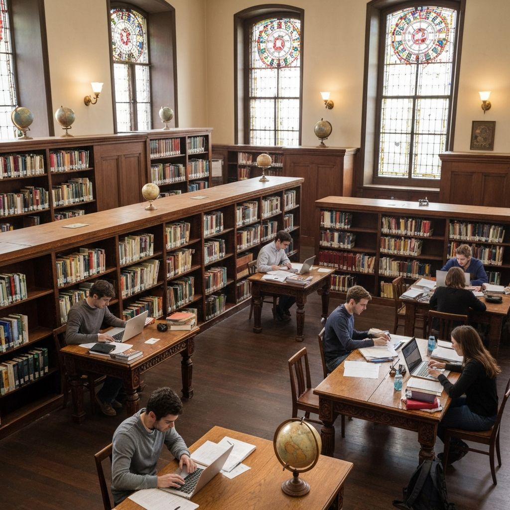 Institutional setting representing educational resources